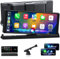 2025 Unique Pantalla Carplay Coche Android Auto Pantalla con Soporte Base, 10,26 Pulgadas Radio Coche Android Auto con Super Link Actualización OTA Apple Carplay Navegación GPS Siri/Google