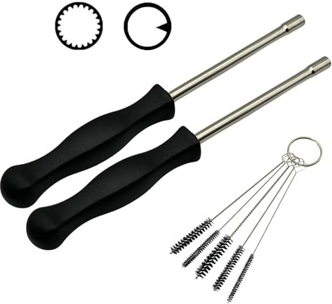 YGQ Outil de réglage du carburateur 21 dents cannelé 530035560 + Pac Man 308535003 Réglage du carburateur pour Ryobi EchoHusqvarna Poulan Weed Eater Wacker Souffleur à feuilles Tondeuse à gazon