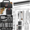 KESSER® Grillbesteck Set 37-teilig Grillzubehör aus rostfreiem Edelstahl Grillset mit Grillzange, Grillwender, 4in1 Grillspatel, Grillgabel, Grill-Spieß, Thermometer, Korkenzieher, Grillmatte & Tasche