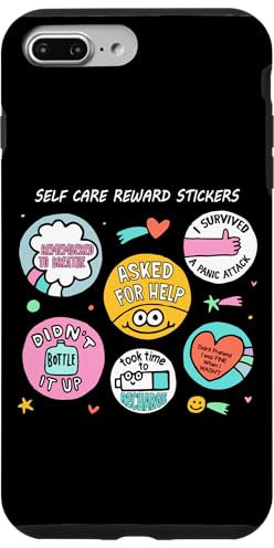 Self Care - Adesivi premio motivazione Custodia per iPhone 7 Plus/8 Plus
