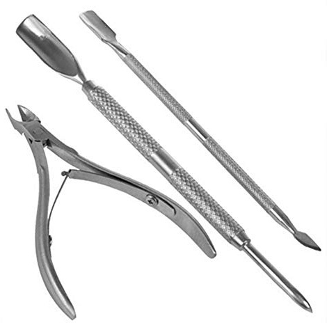 Coupe-cuticules en acier inoxydable pour manucure et pédicure