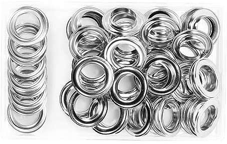 Lot d'œillets de 20 mm pour rideaux en toile - Outil de fixation d'œillets