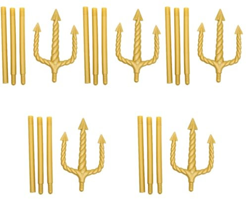 Healeved 5 Pièces Fourchette Démon Détachable pour Cosplay Halloween Accessoire de Fête Trident Pratique pour Déguisements et Mascarades pour Halloween et