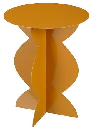 MICA Decorations Rafi Beistelltisch - H50 x Ø40 cm - Eisen - Braun