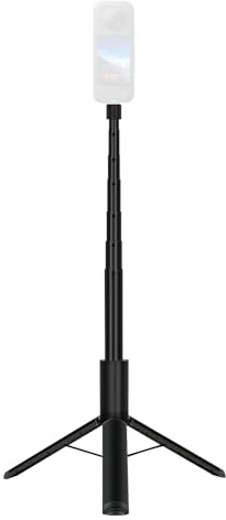 Yanmis 2 in 1 Invisible Selfie Stick Tripod, Aluminum Alloy 48in Extension Pole Handle Grip and Tripod Compatible with for X5 X4 X3 X2 ONE