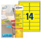 Avery Zweckform L6057-20 Etiketten 99,1x38,1 mm, 20 Bögen, gelb