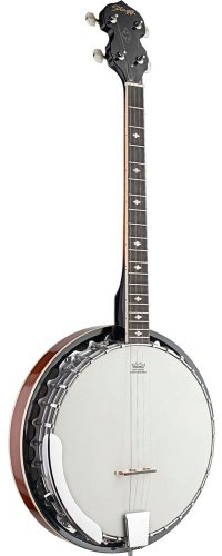 Stagg BJM30 4DL - Banjo per bluegrass a 4 corde, con cassa in metallo