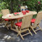 Teck'Attitude Table Extensible Ovale Teck Massif Sirius 120/180 x 90 cm