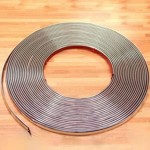 Chrom Zier Leiste 10mm x 15m selbstklebend universal Auto Chromleiste