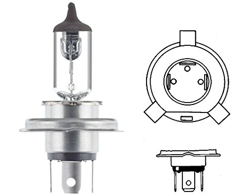 HELLA 8GJ 002 525-203 Glühlampe - H4 - High Wattage only for offroad applications - 12V - 100/90W - Sockelausführung: P43t-38 - Schachtel - Menge: 1