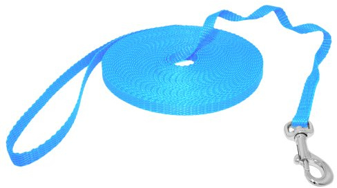 Hunde Design Mini Schleppleine Hellblau 10m