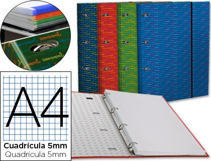 Ordner mit Nachfüllpackung, A4, 5 mm, gefüttert, 4 Ringe, 20 mm