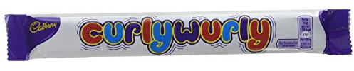 Cadbury Curly Wurly Chocolate Bar, 26g (Pack of 48)