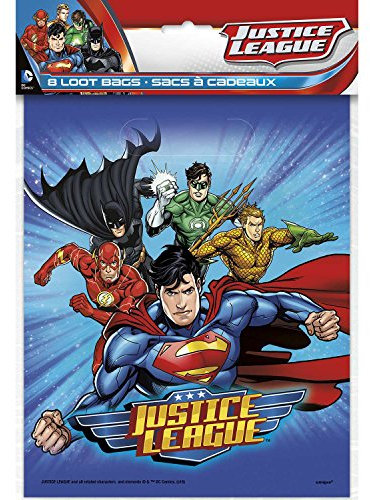 Partytaschen- Justice League - 8er-Pack