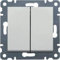 Hager lumina2 - Interruptor doble lumina2 blanco polar