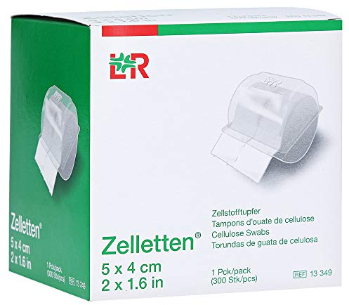 Lohmann & Rauscher Zelletten Zellstofftupfer von der Rolle, weiss