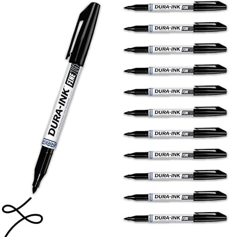 MARKAL 96023 Dura-Ink 15, Noir (Pack de 12)
