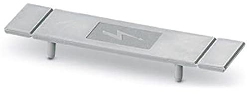 PHOENIX CONTACT HV M6/1-AP Abdeckprofil für Einbolzenklemme M6, Länge 70 mm, Breite 16 mm, Höhe 6,5 mm, Grau, 25 Stück