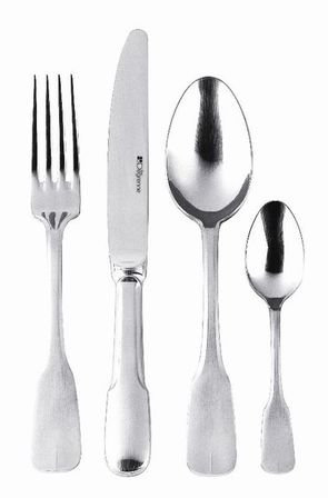 Fourchette à dessert en inox 18/0 de 3mm finition satinée - Lot de 6