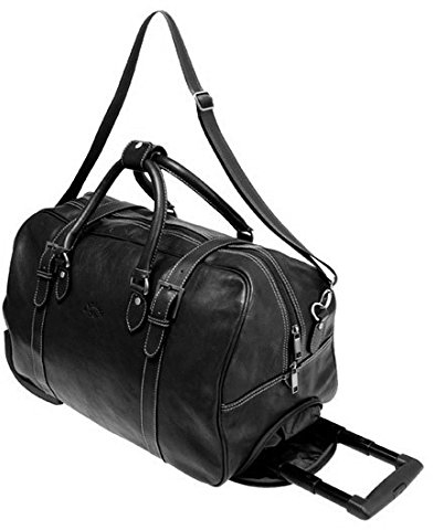 Bolsa De Viaje Trolley Katana De Cuero De Vaca Grasa K 33157, Negro , talla única, Contemporáneo