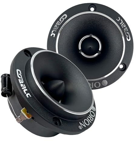 Orion Cobalt Series CTW1.7HP 3.8” Super Bullet Tweeter | Aluminum Diaphragm, 1” Voice Coil, 75W RMS, 300W Max, Built-in Crossover - Pro Car Audio Tweeter (Pair)
