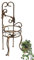 DanDiBo Blumenhocker Metall Bronze Gold 10-1105 Blumenständer Modern Pflanzenständer Pflanzenhocker Pflanzensäule