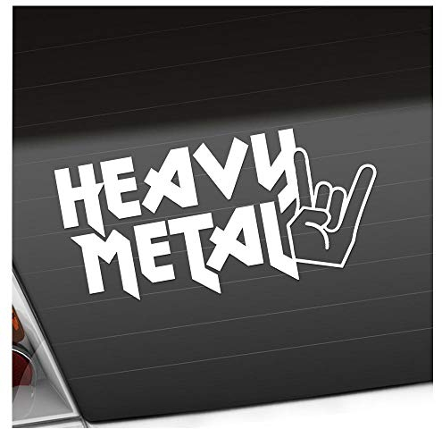 Autoaufkleber - Heavy Metal Hardcore Trash Drums Aufkleber für Auto, Laptop, Fahrrad, LKW, Motorrad mehrfarbig JDM Decal Racing