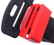 Ganen Car Belt Lock Buckle Guard Prevent Children And kids Opening The Seatbelt Securing the car seat Beltlock Send Keychainn (Red)