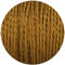 2 metres 3 Core câble Doré vintage antique tressé torsadé Tissu d'éclairage câble tissé Soie Fil souple Cordon lumière, or