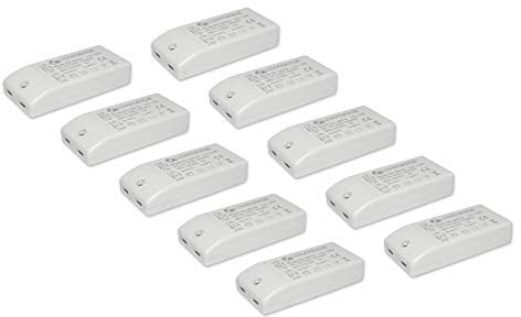 LOWENERGIE LED Driver Power Supply Transformer, 12w 240V - DC 12V, for Light Strips, LED Bulbs and Ring Doorbell (10)