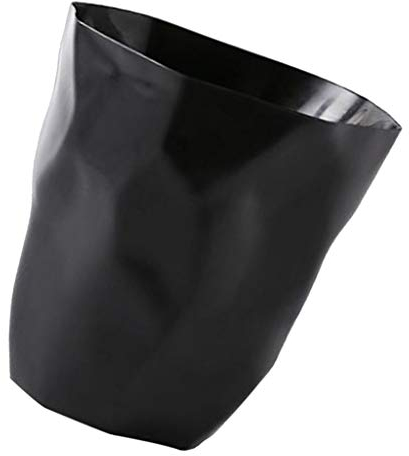 LOVIVER Kreativ Abfalleimer, Büro Mülleimer, Großer Papierkorb für Büro, Küche& Schlafzimmer, Büro Accessoires, Papiermülleimer, Schwarz groß