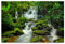 BilderKing Schönes Acrylglasverbund-Bild 90x60cm Wasserfall. EIN Elegantes, modernes 8mm Acrylbild Regenwald für Wohnzimmer, Schlafzimmer, Flur, Küche. Mit Befestigung für schwebende Optik