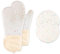 Voarge 1 paire de gants de four épais résistants à la chaleur, résistants à la chaleur, dans de nombreux designs amusants (beige)