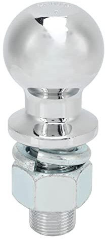 Yuecoom Edelstahl-Kupplungskugel, 6000 LB Anhänger Edelstahl-Kupplungskugel, 2 Zoll Durchmesser 1 x 2 1/8 Zoll Schaft-Schleppkugeln