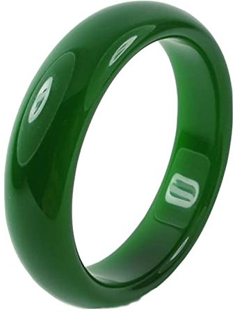 BXSMNH Natürliche echte Jade Armband, natürliche Jade natürliche authentische Hetian Jade Armbänder, Xinjiang Hetian Jade fein Armbandmaterial mittelbreite Jadearmbänder (Size : 59-60mm)
