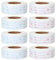 JMIATRY 8 Rolls 4000 Pieces Removable Food Labels, 1 x 2 Inch Food Label Stickers, Freezer Labels for Meal Containers and Jars, Red and Blue