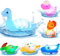 Baby Bath Toys Gifts Dinosaur - 6PCS Light-Up Floating Toddler Dinosaur Bath Toys Set for Water Bathtub Pool Sensory Shower Toys Preschool Little Boys Girls Birthday Easter