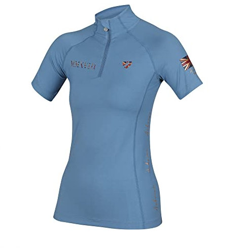 Aubrion Shires Team Womens Short Sleeve Baselayer - Steel XXL