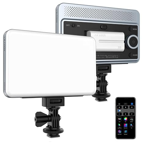 VILTROX 18 W 2800 K-6800 K CRI 95+ LED-Videoleuchte für Kamera mit Smartphonesteuerung, 1800 Lumen, dimmbare Fotofülllampe, 10 Lichteffekte für Fotografie