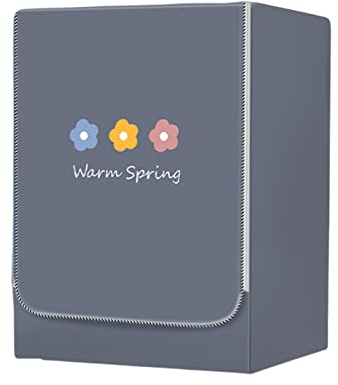 FANSU Grigio Copertura Lavatrice per Esterno per Lavatrici e Asciugatrice, Impermeabile Antipolvere Coprilavatrice da Esterno con Aperture Frontali Protezione Solare (M-8-10kg,Fiore)
