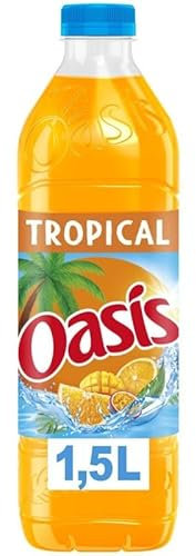 Oasis Tropical - La boisson fruitée rafraîchissante de 1,5 L pour les chaudes journées d'été - (1500 g) - Le Lot De 4