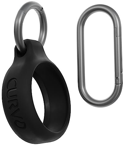 CURVD Earplugs Case Clip for Secure Storage & Travel of Ear Plugs- Premium Carrying Case Clip. Portable Waterproof Aluminum Earplug Holder, Durable Container Recyclable & Sustainable Materials (Black)