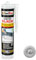 Isolbau Mastic en silicone sanitaire - 300 ml - Gris clair - Mastic en silicone hautement élastique pour joints et joints - Résistant à la moisissure et imperméable - Cartouche