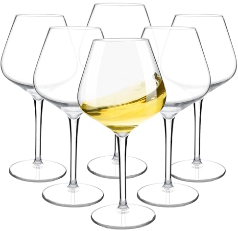 HAHASHOW Unzerbrechlich Tritan-Kunststoff Weingläser, 530ML Rotweingläser, Restaurants und Partys Bruchsicher Weinbecher Set, 6er Set