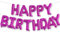 Ponmoo Folie Luftballons Happy Birthday Banner Kit - Pink, Party Dekorationen Ballons, Geburtstagsparty Folienballons Gute zum Geburtstag für Erwachsene Kinder