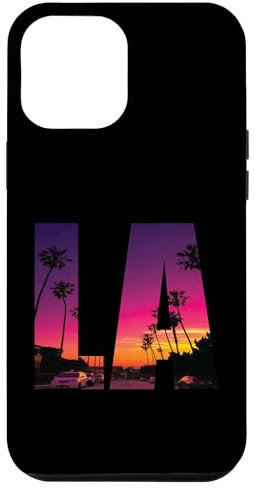 Hülle für iPhone 15 Plus LA Road Los Angeles California Palmen