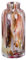 GILDE GLAS art Deko Vase Blumenvase - Glasvase aus Farbglas - Deko Wohnzimmer Geschenk für Frauen Höhe 22 cm Braun Rot