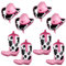8 Pezzi di Palloncini per Feste a Tema Western, Palloncini per Cappelli da Cowboy Palloncini per Stivali da Cowboy Palloncini per Cowgirl per Decorazioni per Feste da Cowboy