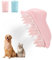 Chinoket Dampf Haarbürste für Hunde und Katzen,3-in-1-Dampfbürste Katze Spray Massage Kammkatzenkamm,Pflege Bürste Haustier Haar Entfernung Kamm für Katze und Hund ，2 Spritzöffnung（rosa Farbe）