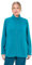 Ulla Popken Fleecejacke, Baukastensystem, Innenjacke, Stehkragen Maglione Cardigan, Blu, 52 Donna
